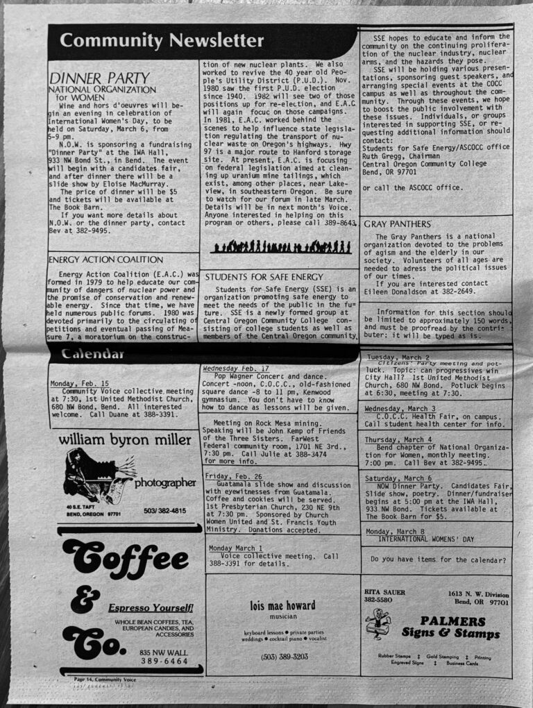 Community Voice Vol 1, Issue 1, Page 14