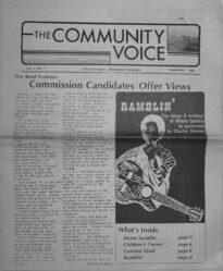 Community Voice, Vol 1, Issue 6, page 1