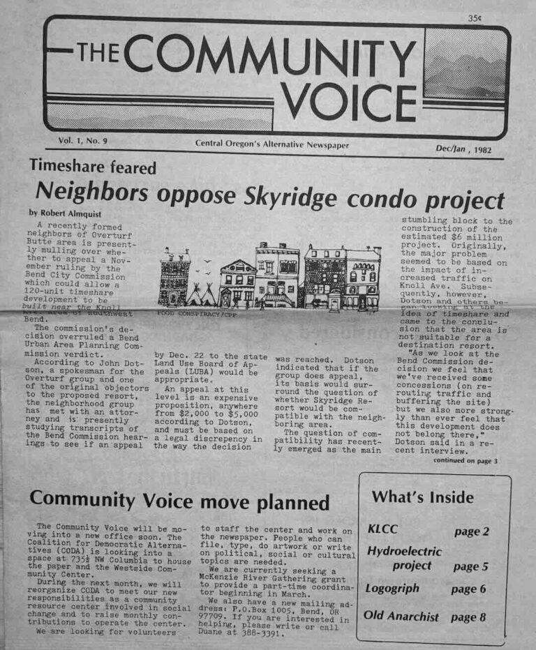 Community Voice, Vol 1, Issue 09, page 01