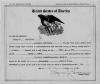 Deschutes County Central Committee Election Certificate