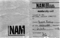 My membership card in 1978